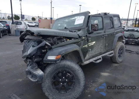 2021 Jeep Wrangler Unlimited Willys 4X4 from USA, damaged, VIN 1C4HJXDM8MW623357